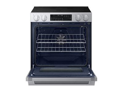 30" Samsung 6.3 Cu. Ft. Electric Slide-In Range True Convection with Air Fry Max - NSE90H63SRAC