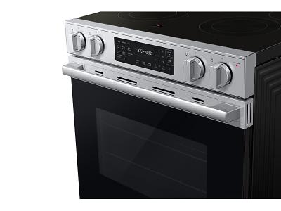 30" Samsung 6.3 Cu. Ft. Electric Slide-In Range Fan Convection with Air Fry Max - NSE70H63SRAC