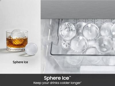 36" Samsung Bespoke AI 3-Door French Door Refrigerator - RF70H30GEEAA