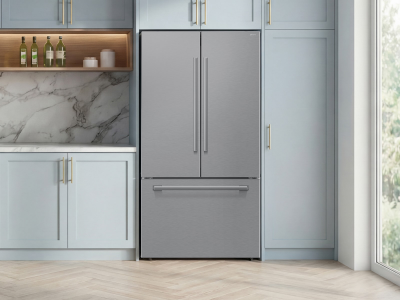 36" Samsung Bespoke AI 3-Door French Door Refrigerator with In-Door Tall Dispenser - RF70H30KERAA