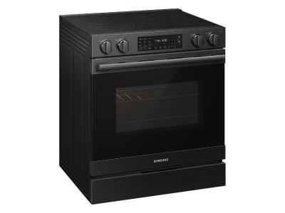 30" Samsung 6.3 Cu.Ft Electric Slide-In True Convection with Air Fry Max | Air Sous Vide - NSE80H63SEAC
