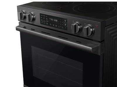 30" Samsung 6.3 Cu.Ft Electric Slide-In True Convection with Air Fry Max | Air Sous Vide - NSE80H63SEAC
