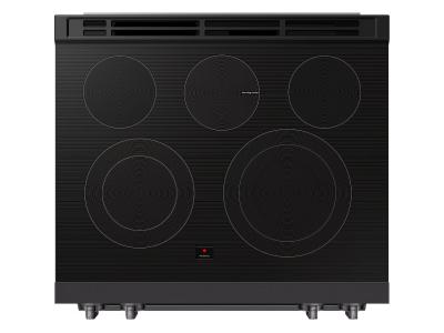 30" Samsung 6.3 Cu.Ft Electric Slide-In True Convection with Air Fry Max | Air Sous Vide - NSE80H63SEAC