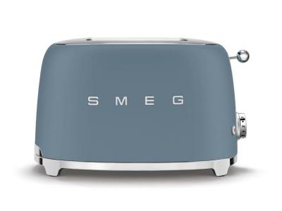 SMEG 50's Style 2-Slice Traditional Toaster in Storm Blue - TSF01SBMUS