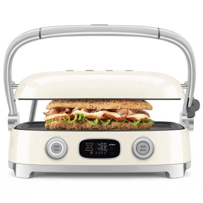 SMEG 50's Style Multiuse Grill in Cream - MGF01CRUS