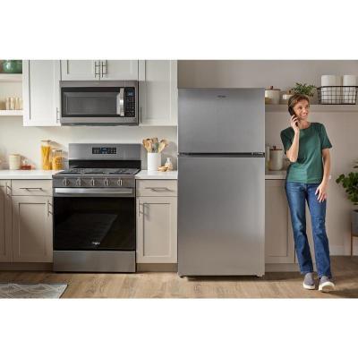 33" Whirlpool 21 Cu. Ft. Wide Top Freezer Refrigerator with Total Coverage Cooling - WRTX7421TZ