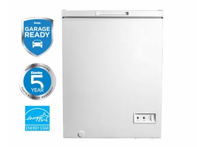 26" Danby 5.0 Cu. Ft. Square Model Chest Freezer  - DCF050A5WDB