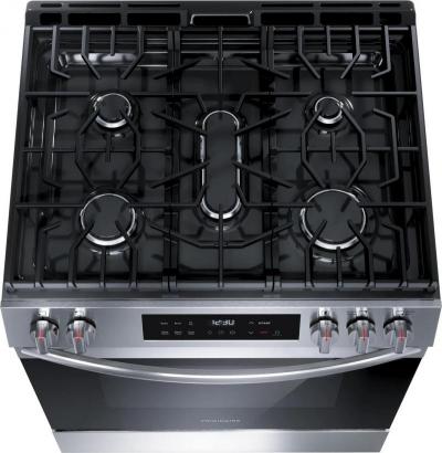 30" Frigidaire Front Control Gas Range with Air Fry - FCFG3082BS
