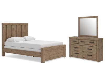 Signature Design by Ashley Oliandon Queen Panel Bed, Dresser and Mirror - PCB2844B3