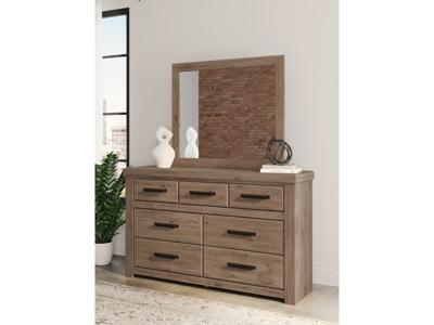 Signature Design by Ashley Oliandon Queen Panel Bed, Dresser and Mirror - PCB2844B3