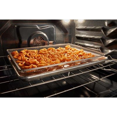 30" Whirlpool Gas Smart Range with Air Cooking Technology and Steam Clean - WSGS4530TZ