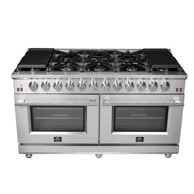 60" Forno Massimo Freestanding 10 Burners True Convection Oven Gas Range - FFSGS6239-60