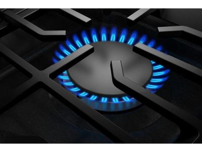 36" KitchenAid Gas Cooktop with 5 Burners and Integrated Wok Grate - KCGK536SBE