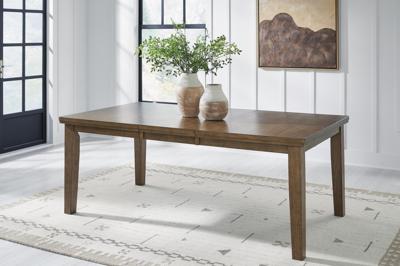 Signature Design by Ashley Urbinforte Extension Dining Table, 4 Chairs and Bench - PCD592D2