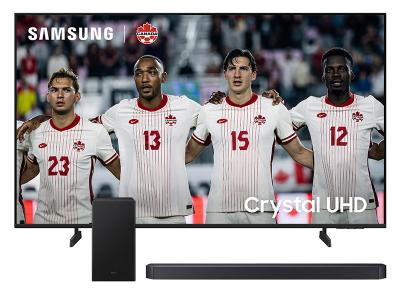 75" Samsung Crystal UHD 4K TV + Q-Series Soundbar - UN75U8000HFXZC-HW-Q600F/ZC