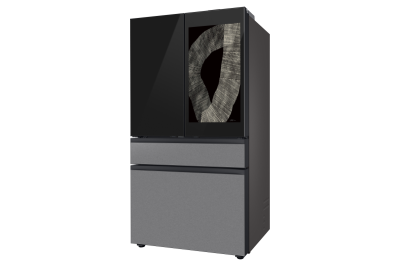 36" Samsung 23 Cu.Ft. Bespoke AI 4-Door French Door Refrigerator - RF90F23AECRAC