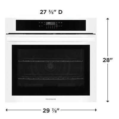 30" Frigidaire 5.3 Cu. Ft. Electric Single Wall Oven in White - FCWS3030AW