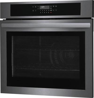 30" Frigidaire 5.3 Cu. Ft. Electric Single Wall Oven in Black Stainless Steel - FCWS3030AD