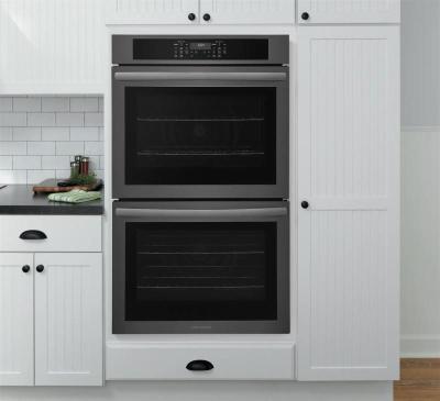 30" Frigidaire 10.6 Cu. Ft. Electric Double Wall Oven in Black Stainless Steel - FCWD3030AD
