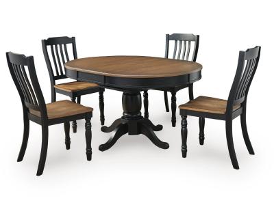 Clorazi Extension Dining Table and 4 Chairs - PCD619D2