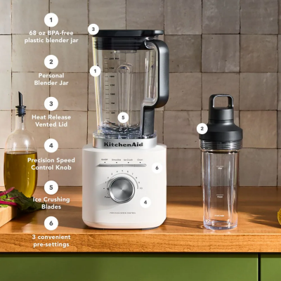 Kitchenaid Pure Power Blender with Personal Blending Jar - KSB2079PL