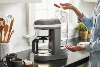 KitchenAid 12 Cup Drip Coffee Maker with Spiral Showerhead - KCM1209DG