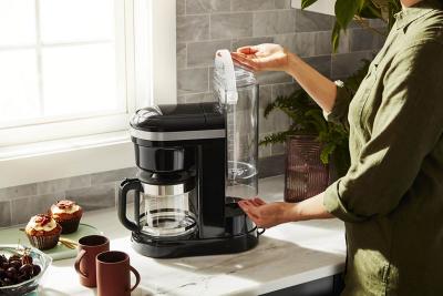KitchenAid 12 Cup Drip Coffee Maker with Spiral Showerhead - KCM1208OB