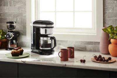 KitchenAid 12 Cup Drip Coffee Maker with Spiral Showerhead - KCM1209OB