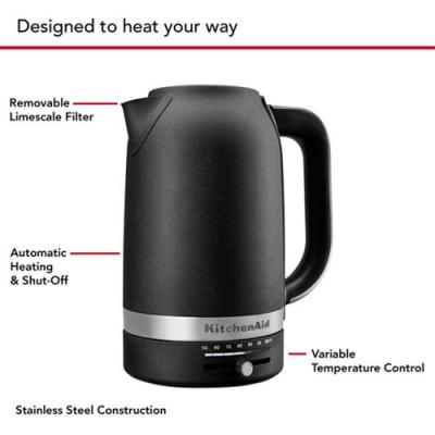 KitchenAid 1.7 Liter Electric Kettle - KEK1701BK