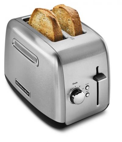 8" KitchenAid 2-Slice Toaster with Manual Lift Lever - KMT2115SX