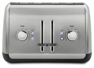 12" KitchenAid 4-Slice Toaster with Manual High-Lift Lever - KMT4115SX