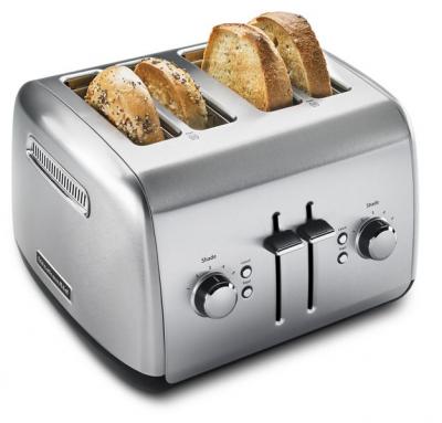 12" KitchenAid 4-Slice Toaster with Manual High-Lift Lever - KMT4115SX