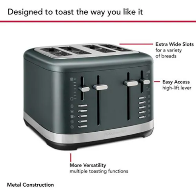 KitchenAid 4 Slice Toaster in Juniper - KMT4109JP