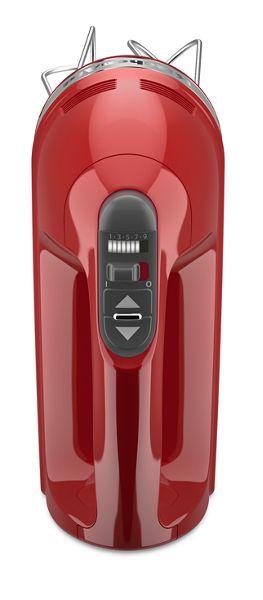 4" KitchenAid 9-Speed Hand Mixer in Empire Red - KHM926ER