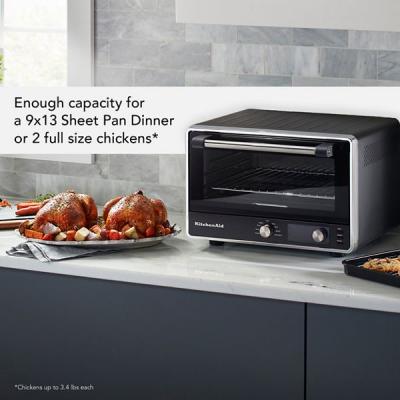 17" KitchenAid 0.74 Cu. Ft. Digital Countertop Oven with Air Fry - KCO124BM