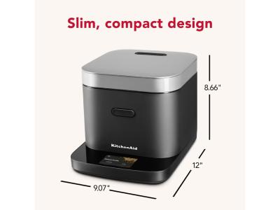 KitchenAid Compact Grain and Rice Cooker in Black Matte - KGC2154BM