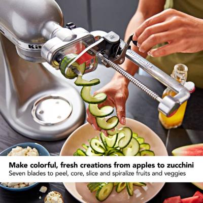 KitchenAid 7 Blade Spiralizer Plus with Peel Core and Slice - KSM2APC
