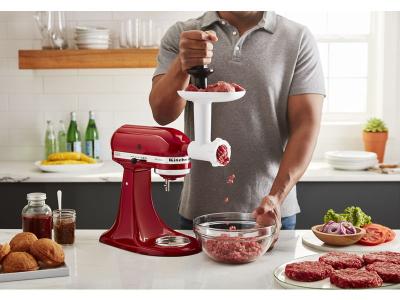 KitchenAid Food Grinder  Fresh Prep Slicer/Shredder Attachment Bundle - KSM2VSGA