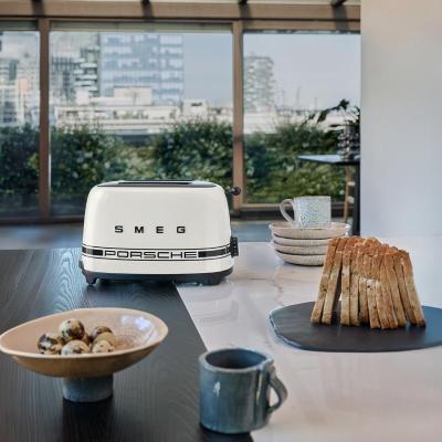 SMEG 50's Retro Style Aesthetic 2x2 Slice Toaster - TSF01PCWUS