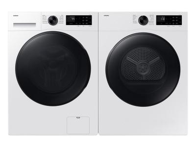 24" Samsung 2.9 Cu.Ft. 5000 Series Compact Front Load Washer and 4.0 Cu. Ft. Compact Electric Dryer - WW25FG5B34BEAC-DV25FG50B0BEAC