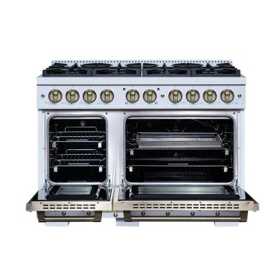 48" Forno 6.7 Cu. Ft. Valente Gas Range with 8 Sealed Burnes - FFSGS6299-48CPWHT