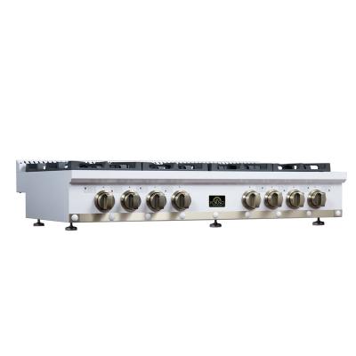 48" Forno Valente Gas Cooktop with 8 Sealed Burners - FCTGS5799-48CPWHT
