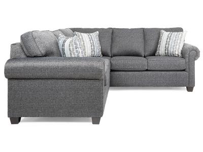 Decor-Rest Fabric Sectional in Force Charcoal - 2006-K