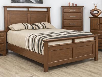 Mako Wood Furniture Sameena Pine Queen Panel Bed - 4800-Q