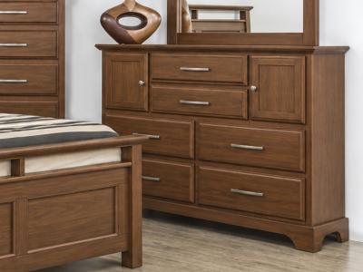 Mako Wood Furniture Sameena Pine 2 Door 6 Drawer Dresser - 4800-40-6-2D