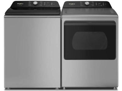 Whirlpool Top Load Washer & Smart Electric Dryer - WTW8509TR-YWED8509TR