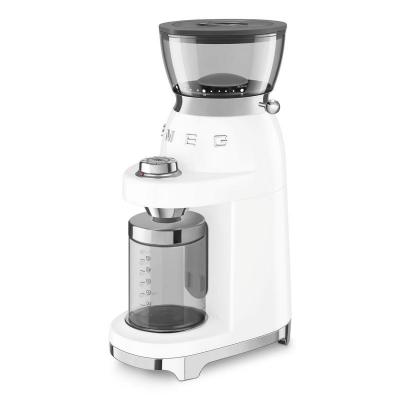 SMEG 50's Style Coffee Grinder in White - CGF03WHUS