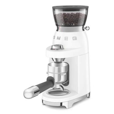SMEG 50's Style Coffee Grinder in White - CGF03WHUS