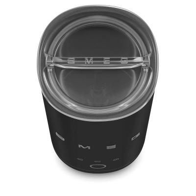 SMEG Mini Milk Frother Black Retro-Style Aesthetic - MFF02BLMUS