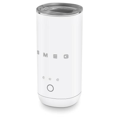 SMEG Mini Milk Frother White Retro-Style Aesthetic - MFF02WHMUS